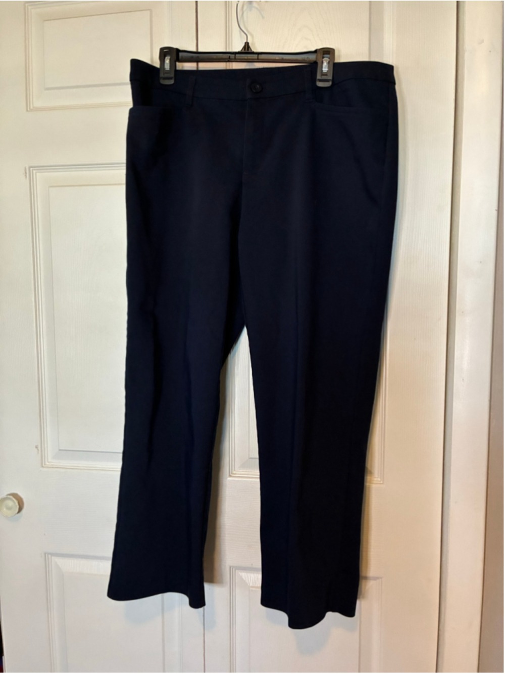 Women's Christopher & Banks Navy Trousers Size 14